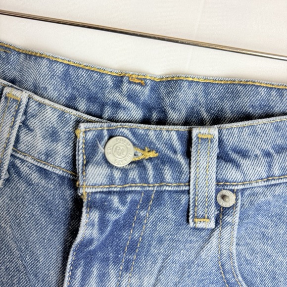 Vintage Polo Jeans Ralph Lauren Jeans Womens 12x31 90s Flag Patch Logo T23 - Picture 6 of 11